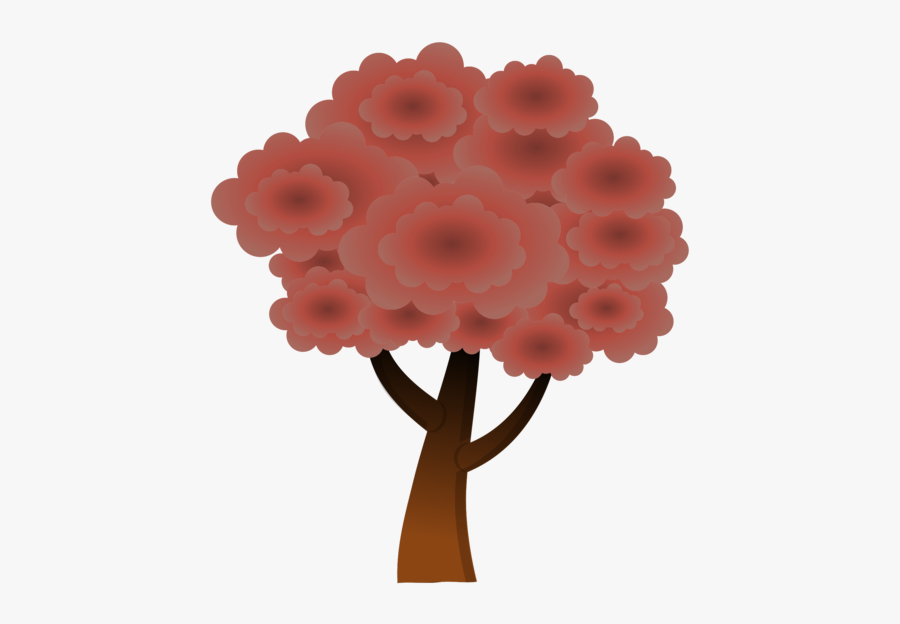 Plant,flower,peach - Tree Drawing, Transparent Clipart