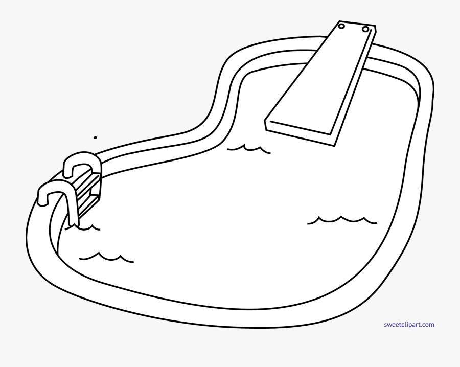 Pool Black And White Png - Pool Clipart Black And White, Transparent Clipart