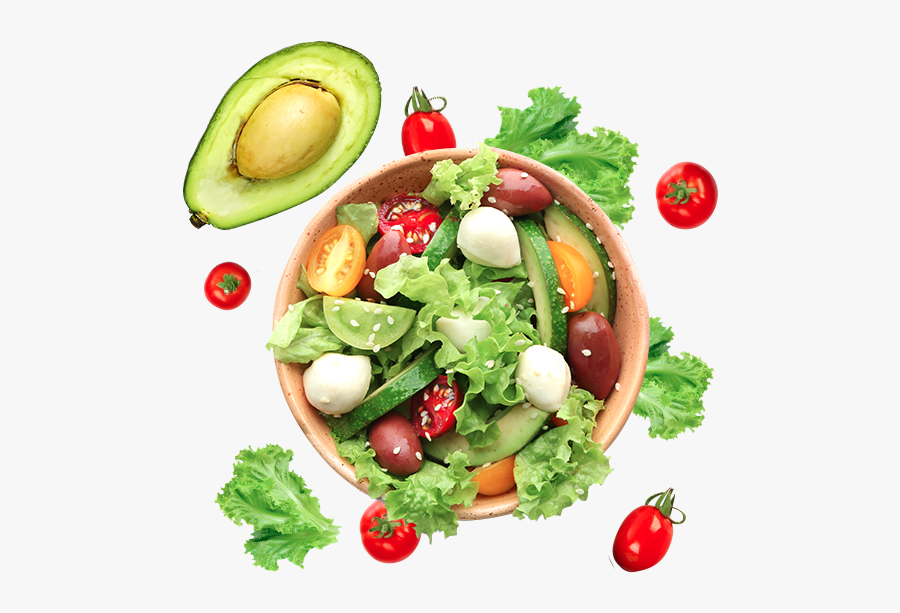 Fruit And Veggie Salad - Veg Salad Top View Png, Transparent Clipart