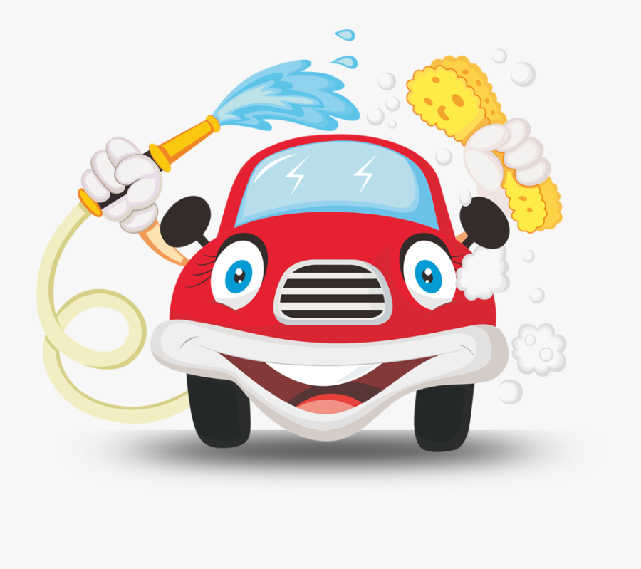A Waterless Car Wash - Cartoon Car Wash Png, Transparent Clipart