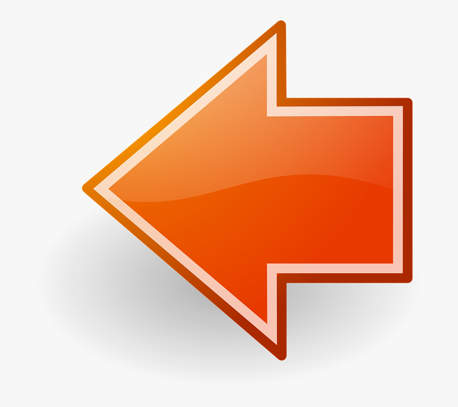 Back Button Png Orange, Transparent Clipart