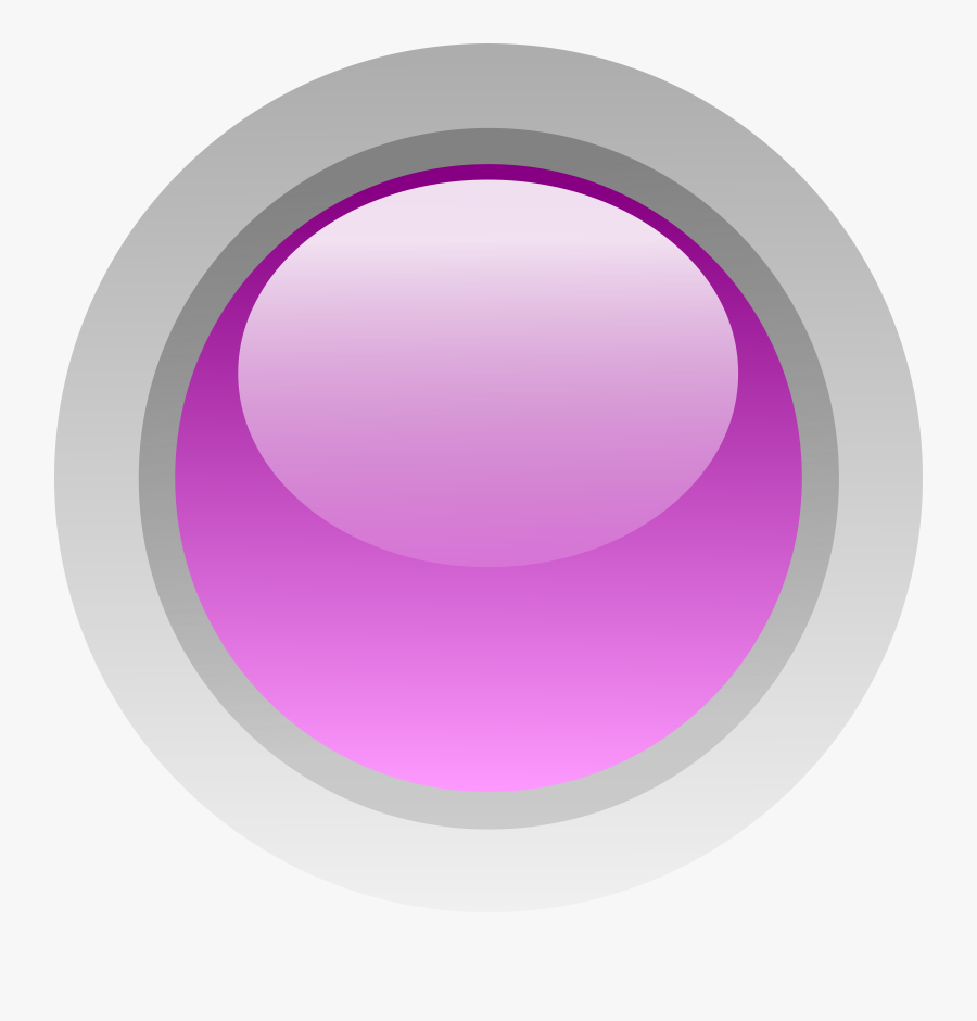 Transparent Purple Circle Clipart - Purple Button, Transparent Clipart