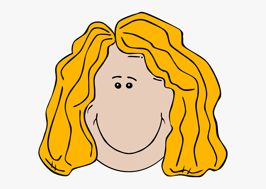 Blonde Hair Clipart, Transparent Clipart