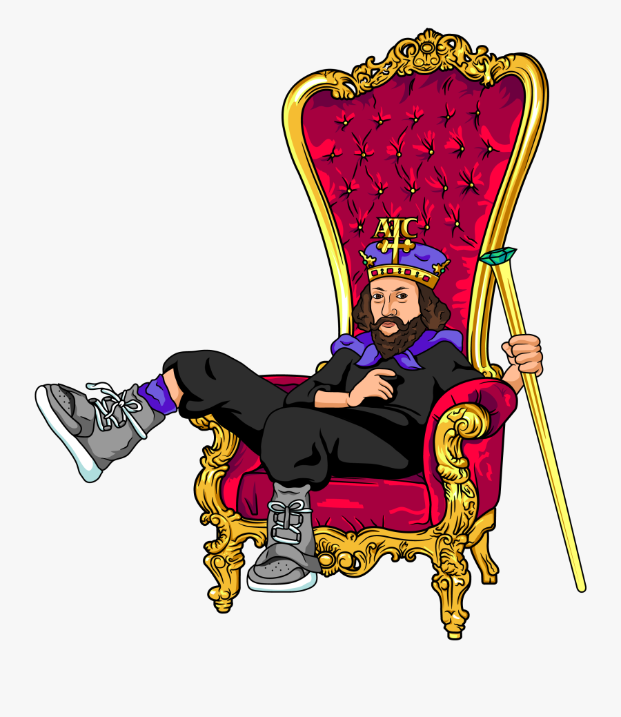 King Sitting On Throne Transparent is a free transparent background clipart...