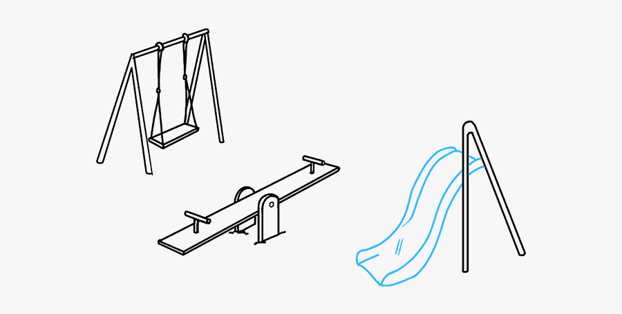 How To Draw Playground - Easy To Draw Playground, Transparent Clipart