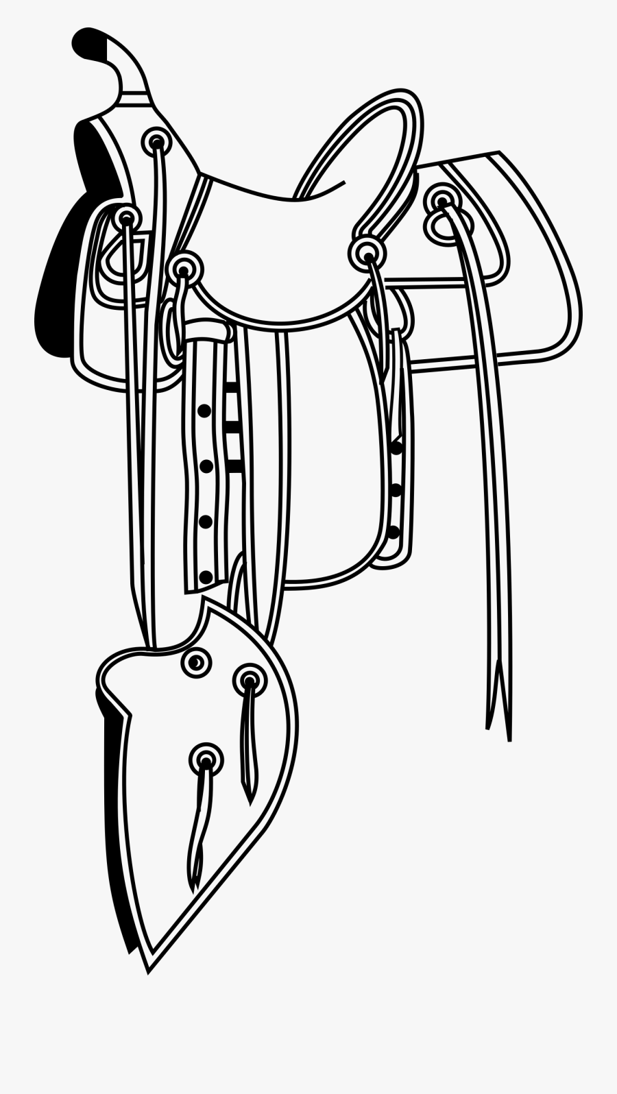 Clipart Cowboy Saddle Png Saddle Clipart Transparent - Drawings Of Western Saddles, Transparent Clipart