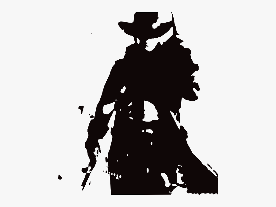 Cowboy Clip Art - Cowboy Black And White, Transparent Clipart