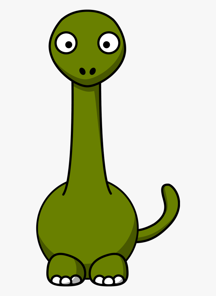 Dinosaur Cartoon Long Neck - Clipart Brontosaurus, Transparent Clipart