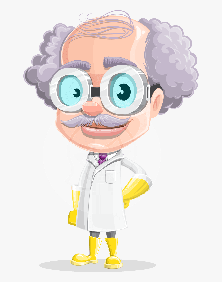 Transparent Curly Hair Clipart - Professor With Curly Hair, Transparent Clipart