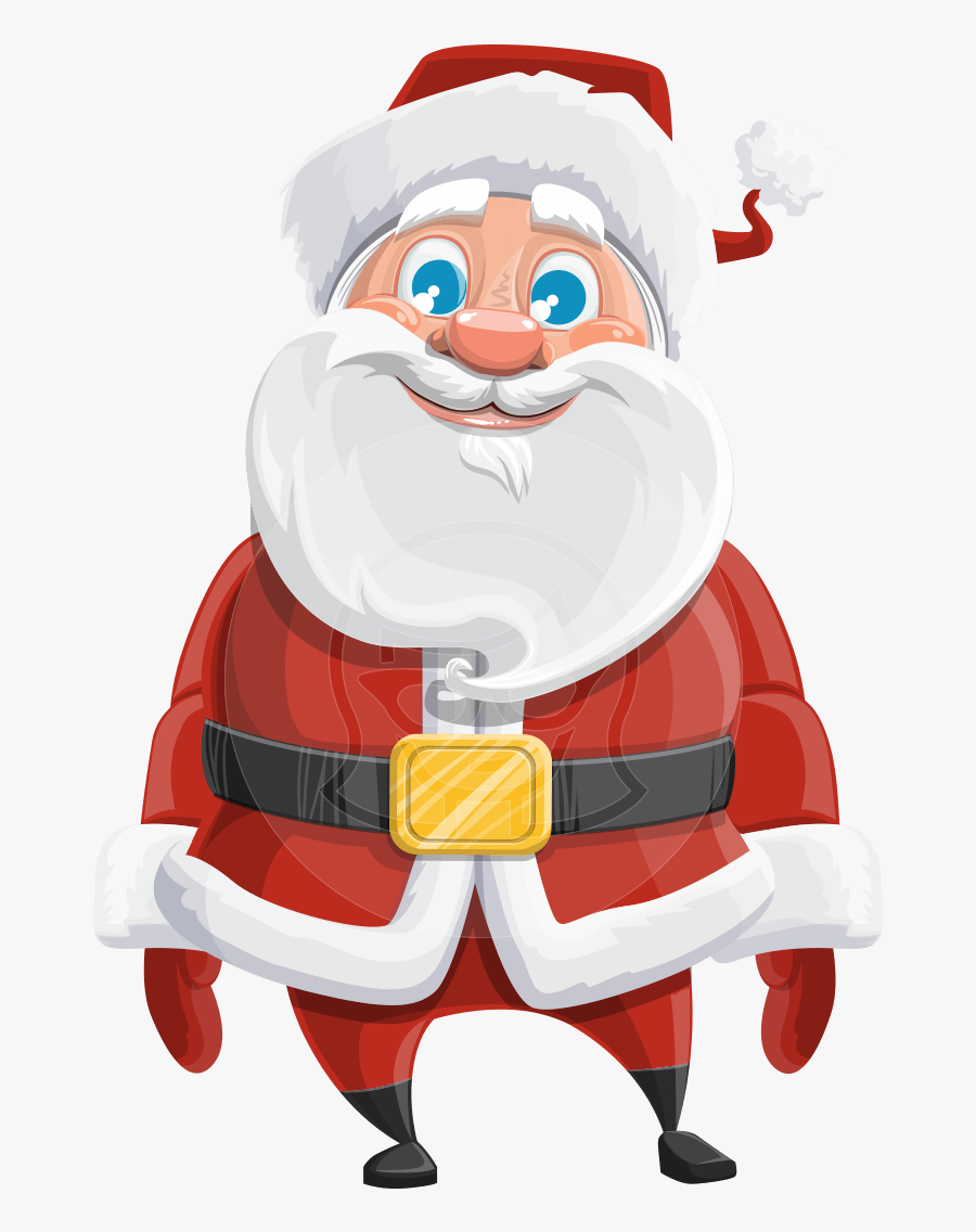 Cartoon Santa In North Pole, Transparent Clipart