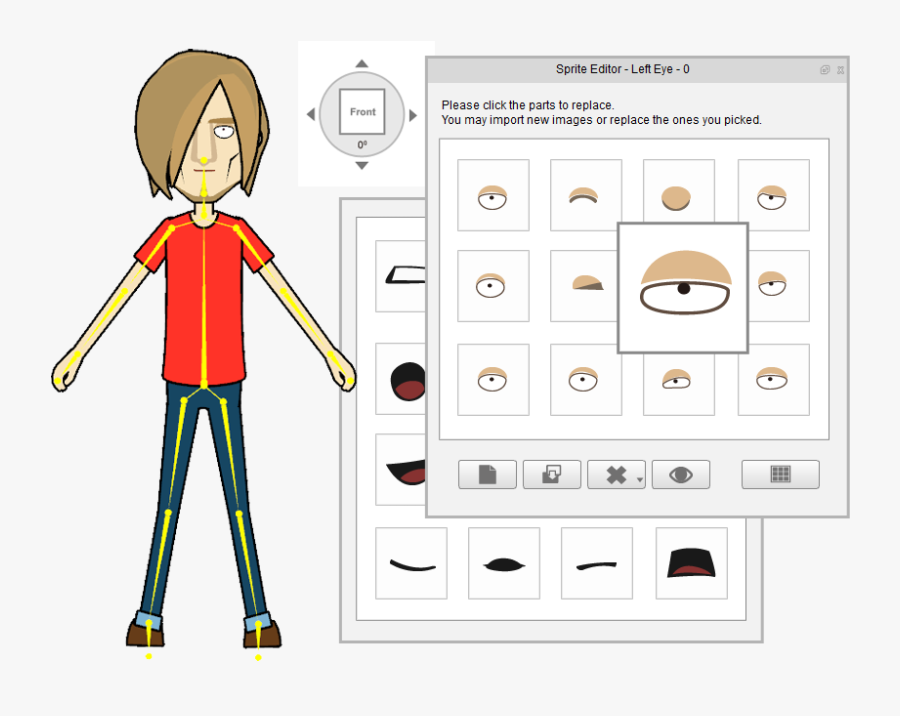 Features D Animation Software - 2d Character Editor, Transparent Clipart