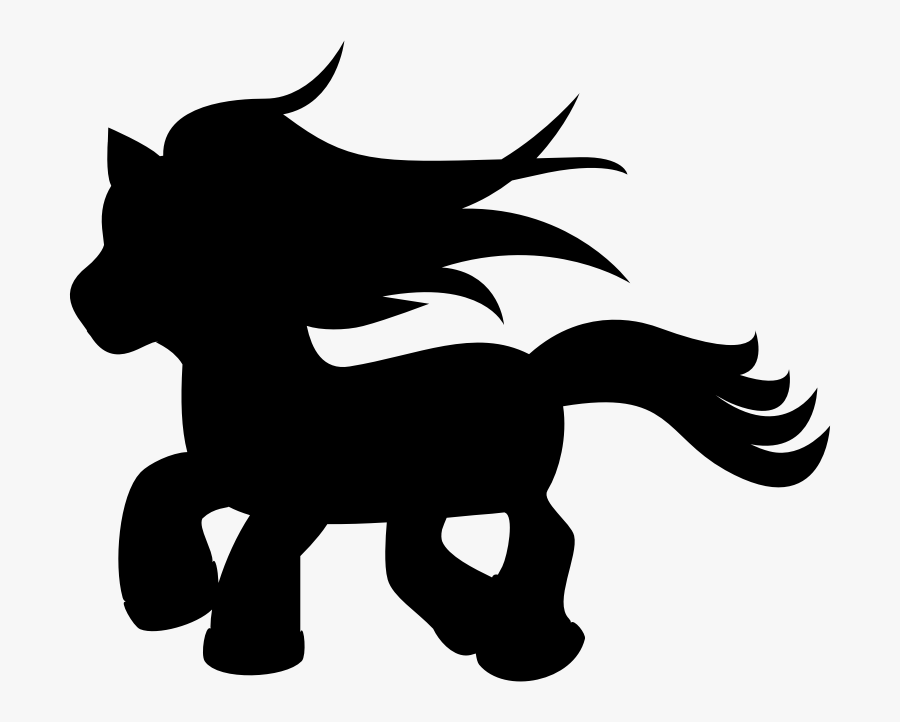 Fantasy Pony Silhouette - My Little Pony Silhouette, Transparent Clipart