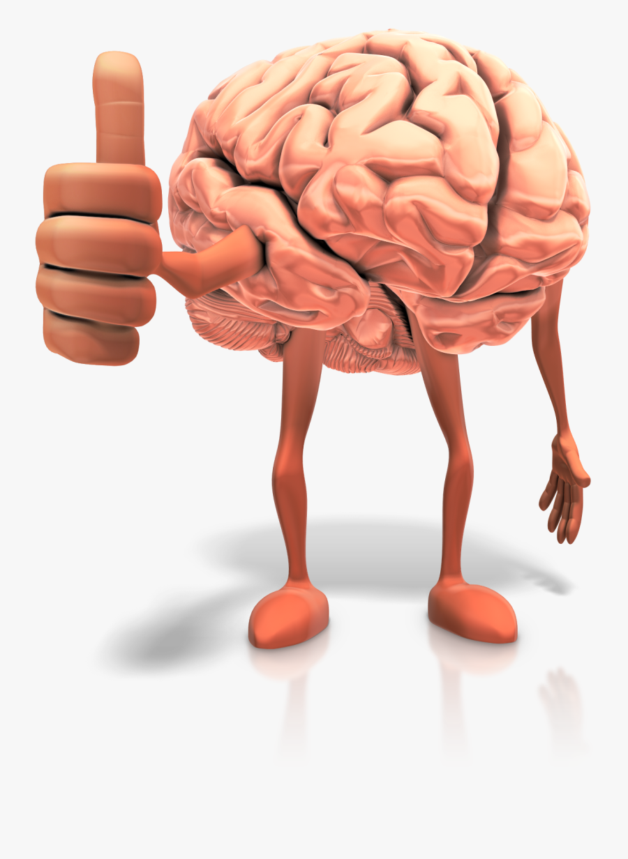 Brain With Thumbs Down Clipart, Transparent Clipart