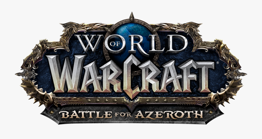 World Of Warcraft - World Of Warcraft Battle For Azeroth Logo, Transparent Clipart