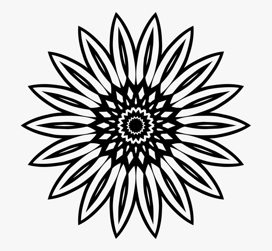 Petal,line Art,plant - Number Of Rotor Bar, Transparent Clipart