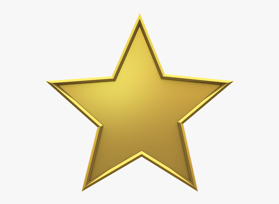 Transparent Background Gold Star, Transparent Clipart