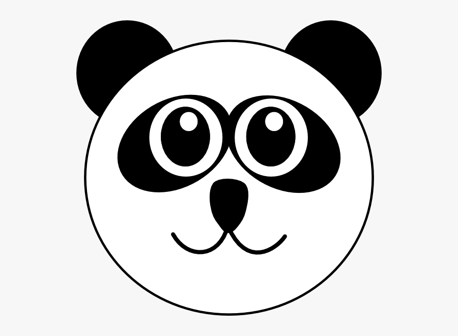 Panda Head Clipart - Panda Face Clip Art, Transparent Clipart