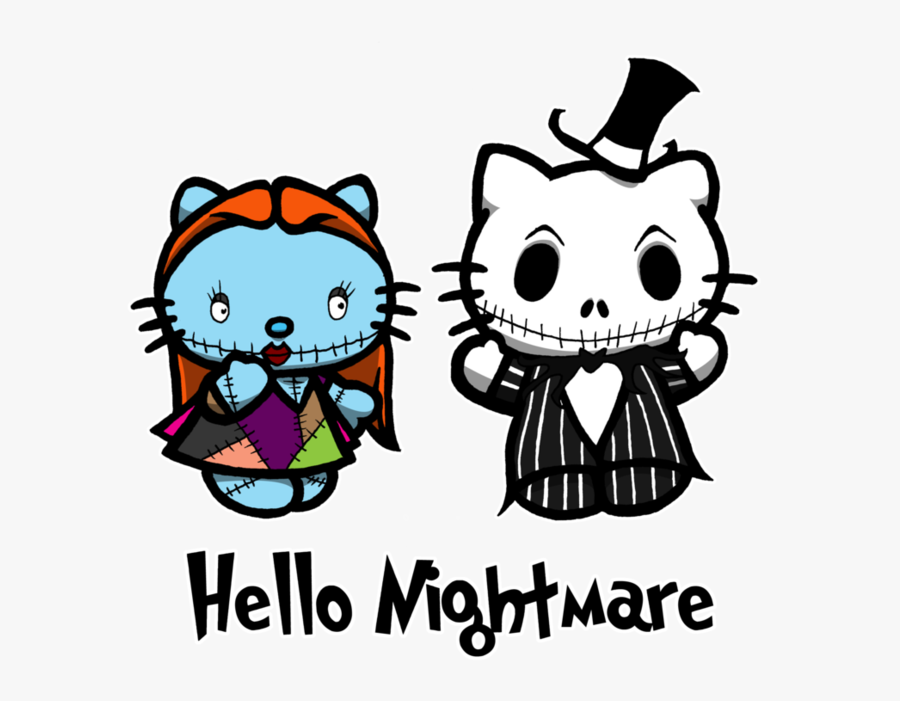 Transparent Nightmare Clipart - Nightmare Before Christmas Hello Kitty, Transparent Clipart