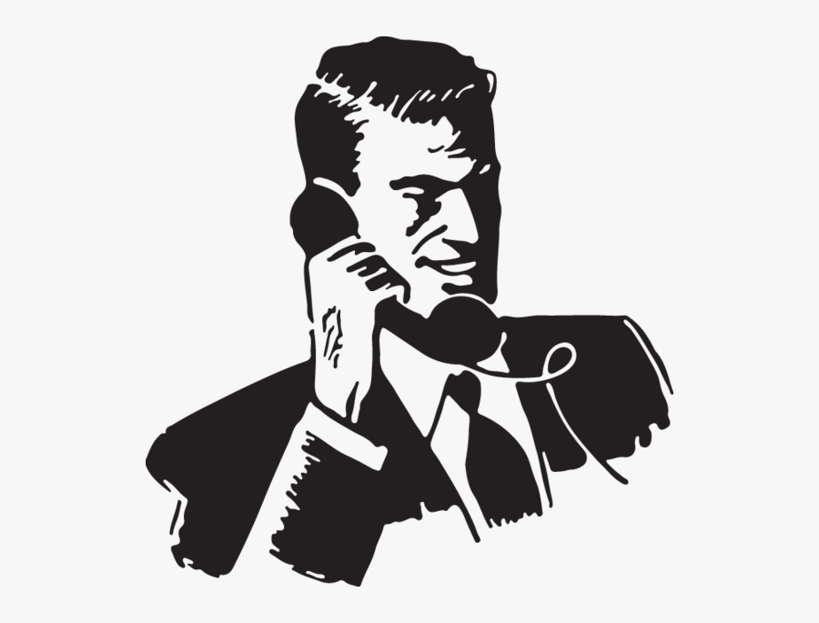 Man On Phone Clipart, Transparent Clipart