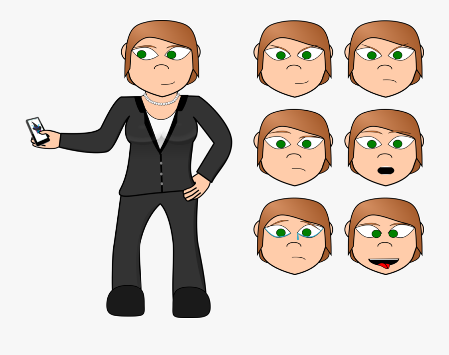 Behavior - Confused Looking At Mobile Clipart, Transparent Clipart