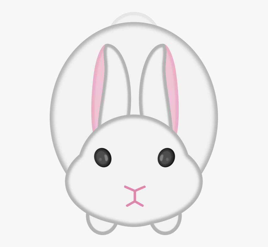 Pink,head,rabits And Hares - Bunny Face Png Cartoon, Transparent Clipart
