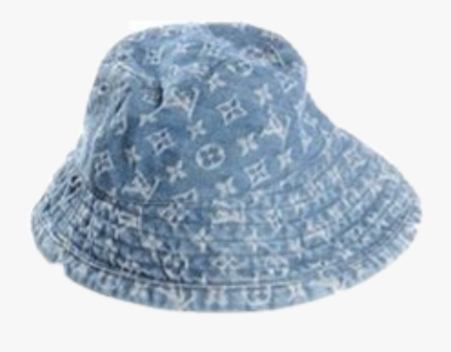 #lv #louisvuitton #blue #buckethat #bucket #hat #harajuku - Lv Denim Bucket Hat, Transparent Clipart