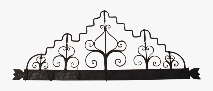 Continental Wrought Iron Utensil Rack - Gate, Transparent Clipart
