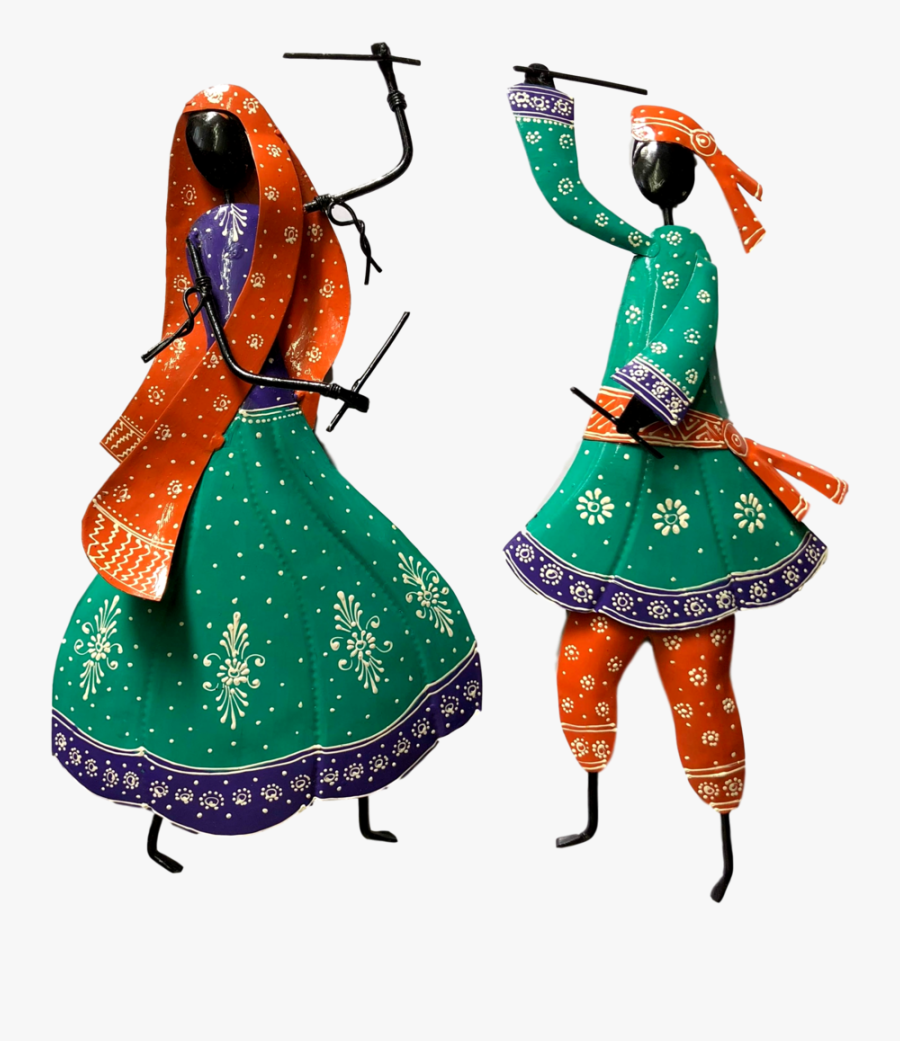 Couple Folk Dance Wall Hanging Green Multi Color - Illustration, Transparent Clipart