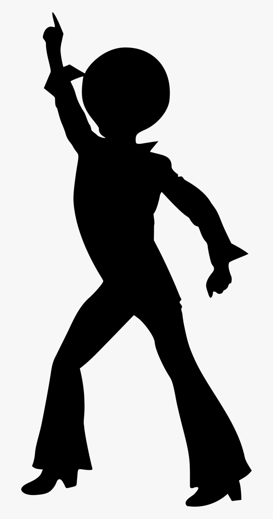 Dance Disco Silhouette Clip Art - Disco Silhouette, Transparent Clipart