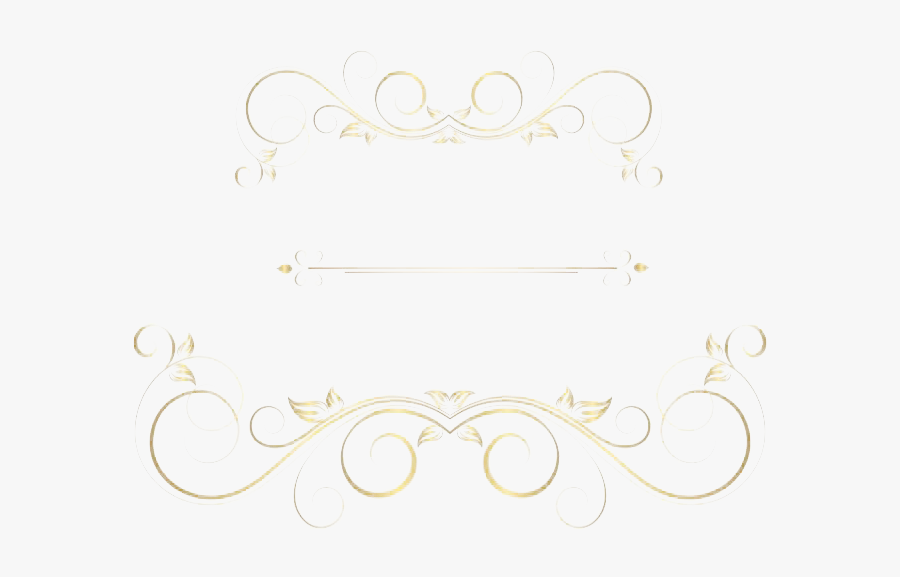 Golden Ornaments Png Clipart - Calligraphy, Transparent Clipart