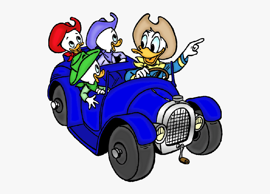 Disney Home, Baby Disney, Babies Images, Disney Ducktales, - Donald Duck Car, Transparent Clipart