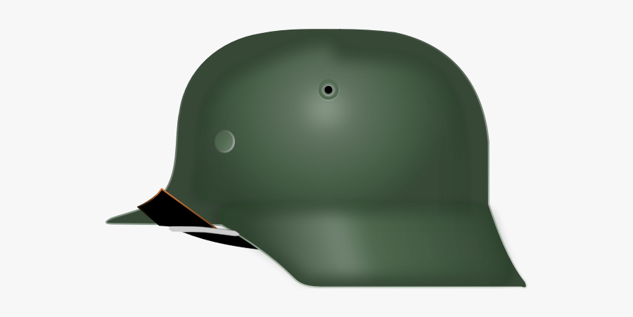 Vector Graphics Of German Stahlhelm From World War - Ww2 Helmet Png, Transparent Clipart