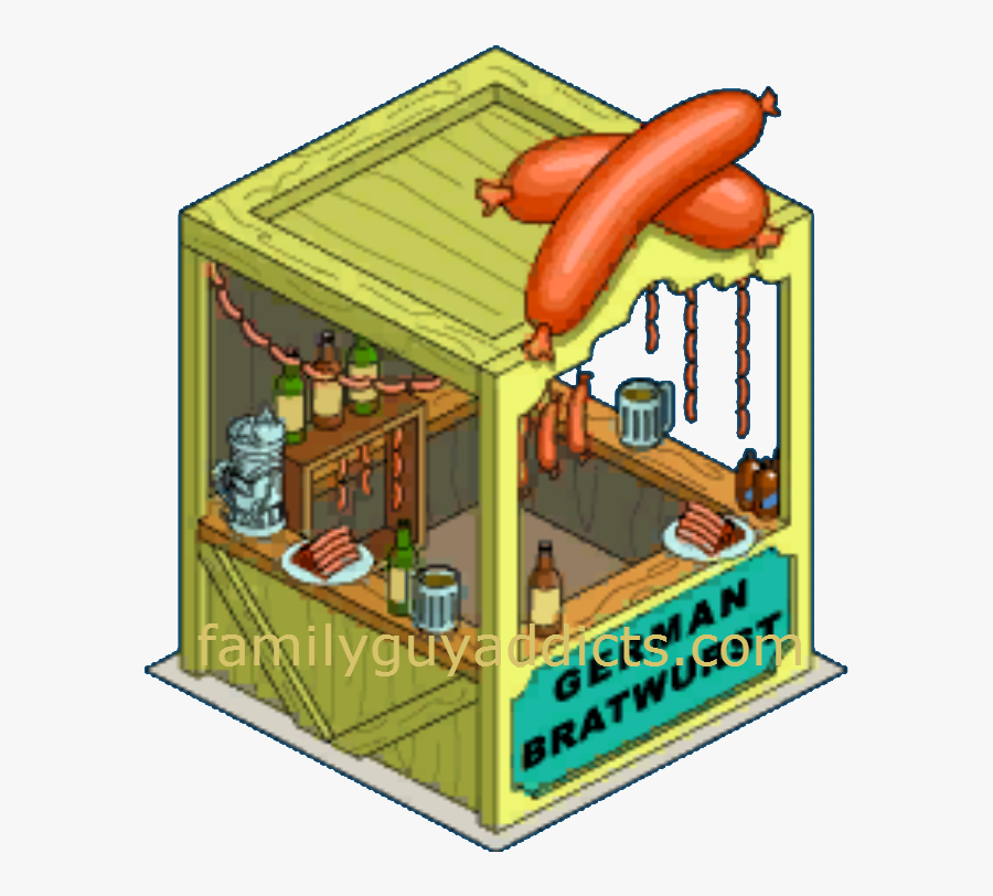 German Bratwurst Stand - Bratwurst, Transparent Clipart
