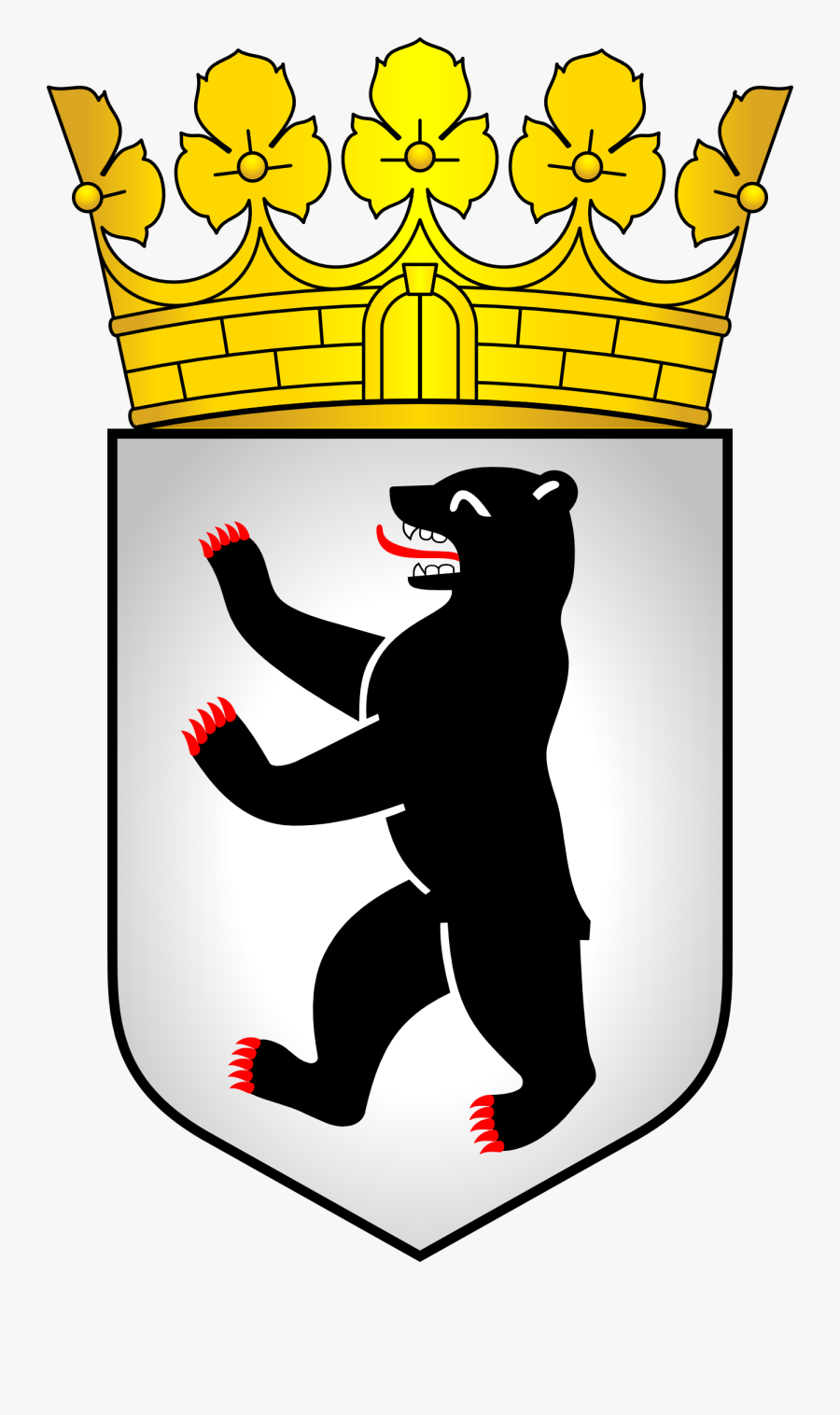 German Clipart Landscape Germany - Berlin Wappen, Transparent Clipart