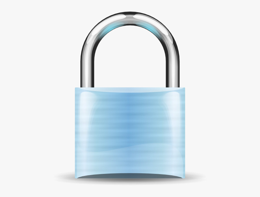 Padlock Skyblue Svg Clip Arts - Clip Art Lock And Key Blue, Transparent Clipart