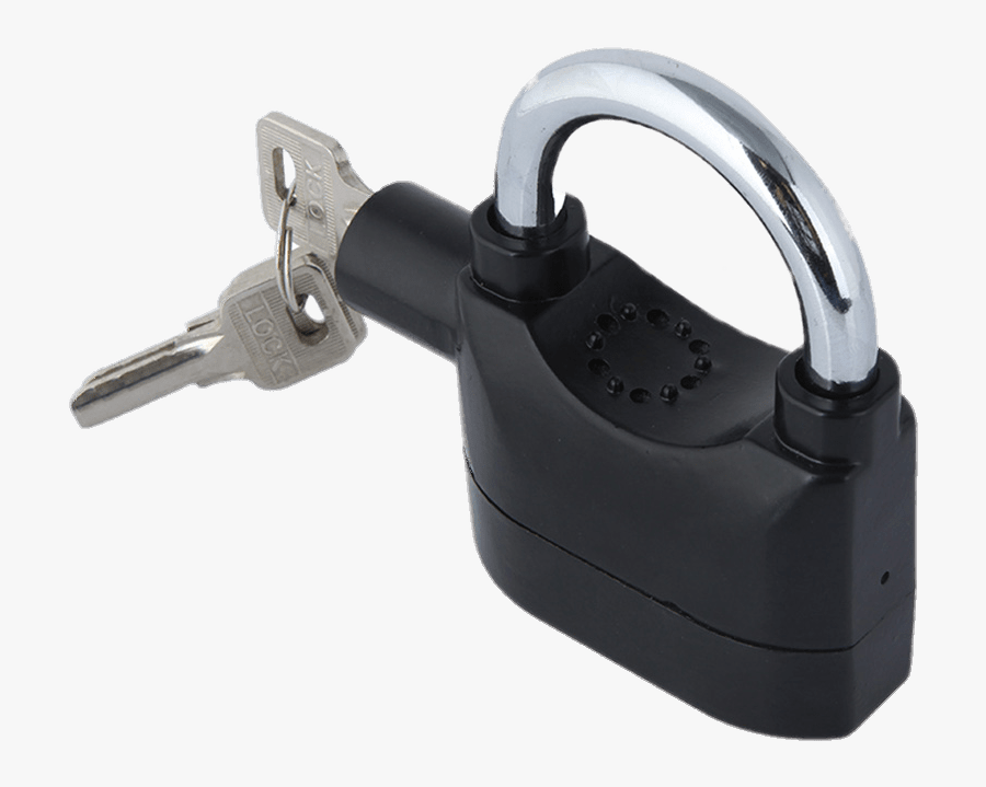Anti Theft Siren Lock - Padlock Alarm Png, Transparent Clipart