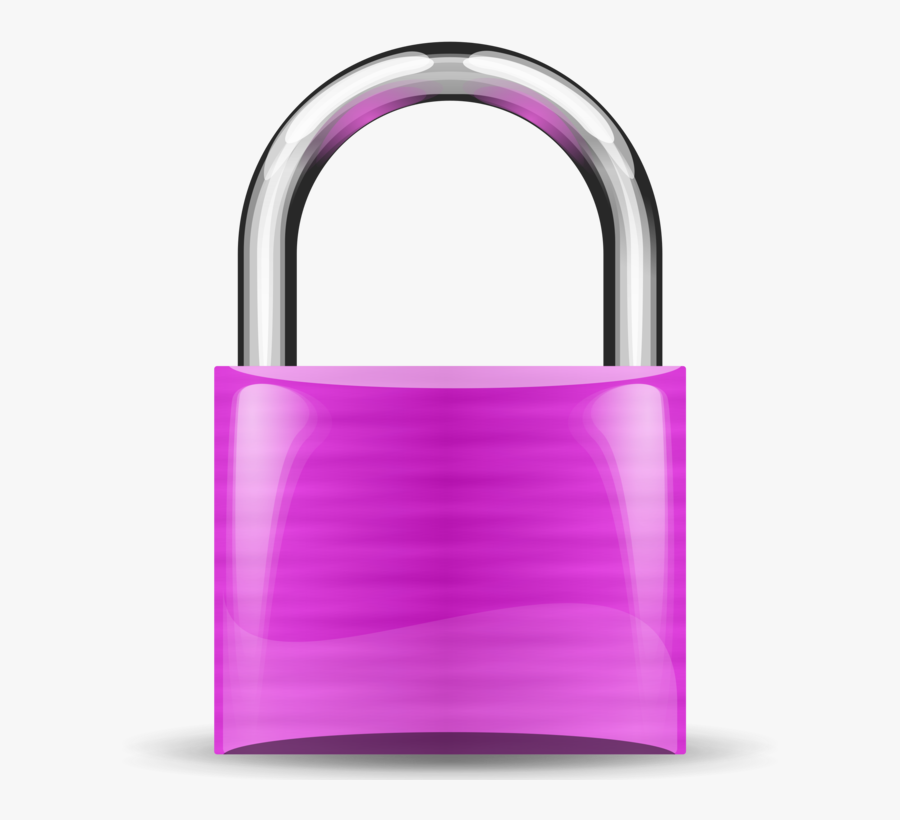 Lock Clipart Purple - Red Lock Clipart, Transparent Clipart