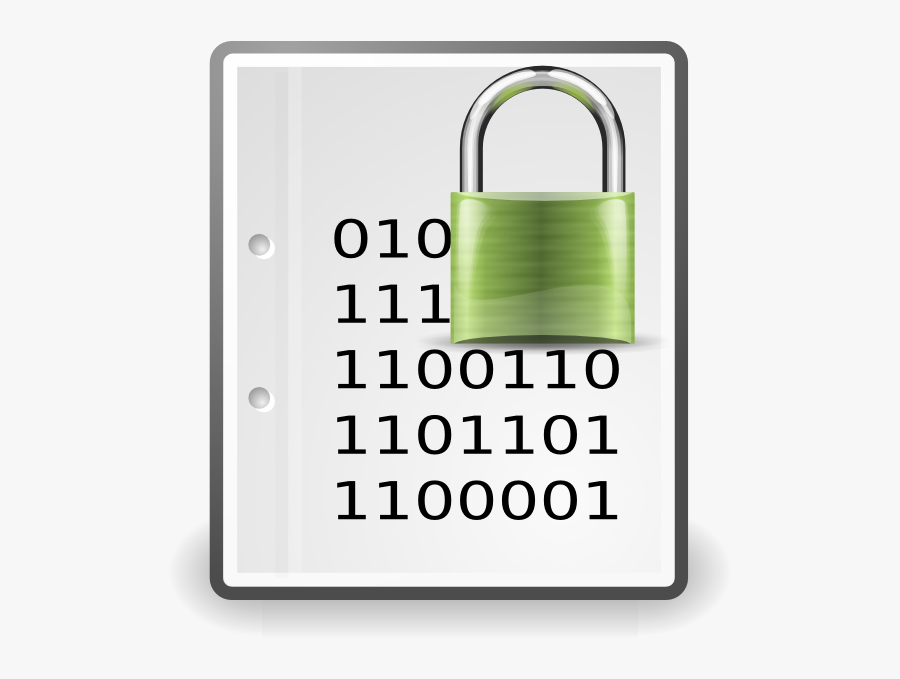 Green Lock Encryption Clip Art At Clker - Encrypted Clipart, Transparent Clipart