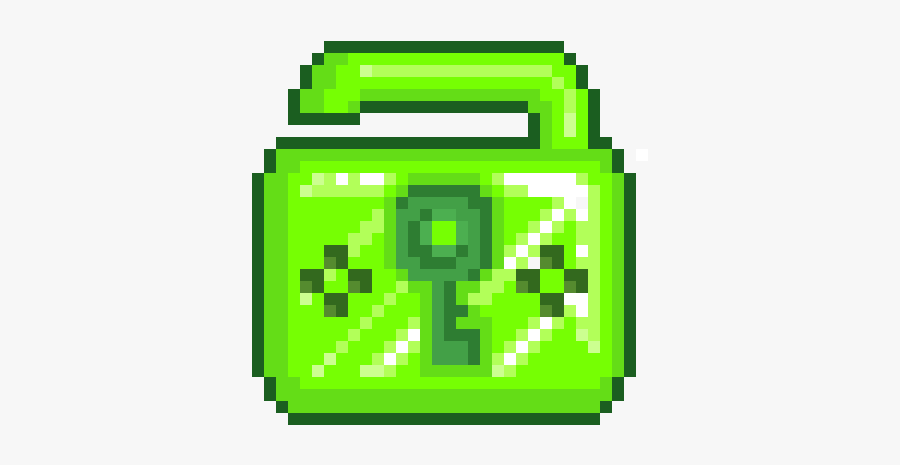 Growtopia Emerald Lock, Transparent Clipart