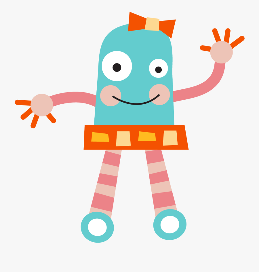 Robots Clipart Png Cute, Transparent Clipart