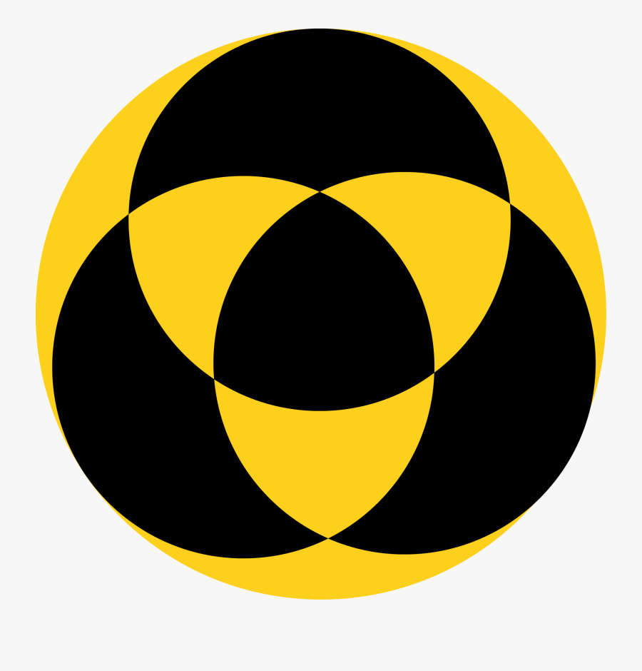 By Using A Few Circles Of Different Colors And The - Overlapping Icon Png White, Transparent Clipart