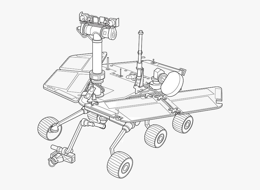 Mars Exploration Rover Drawing, Transparent Clipart