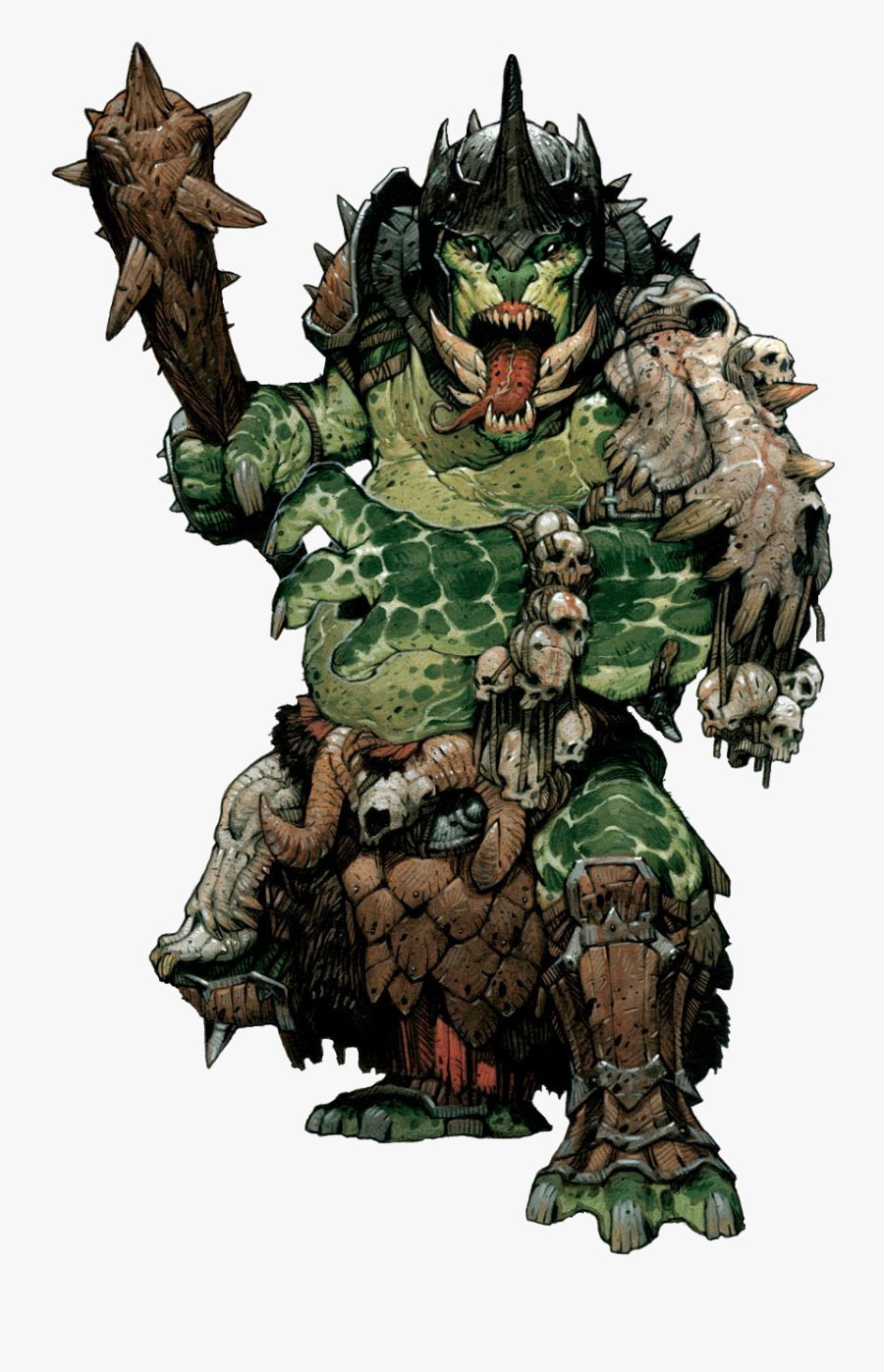 Transparent Nodding Head Clipart - Pathfinder Troll, Transparent Clipart