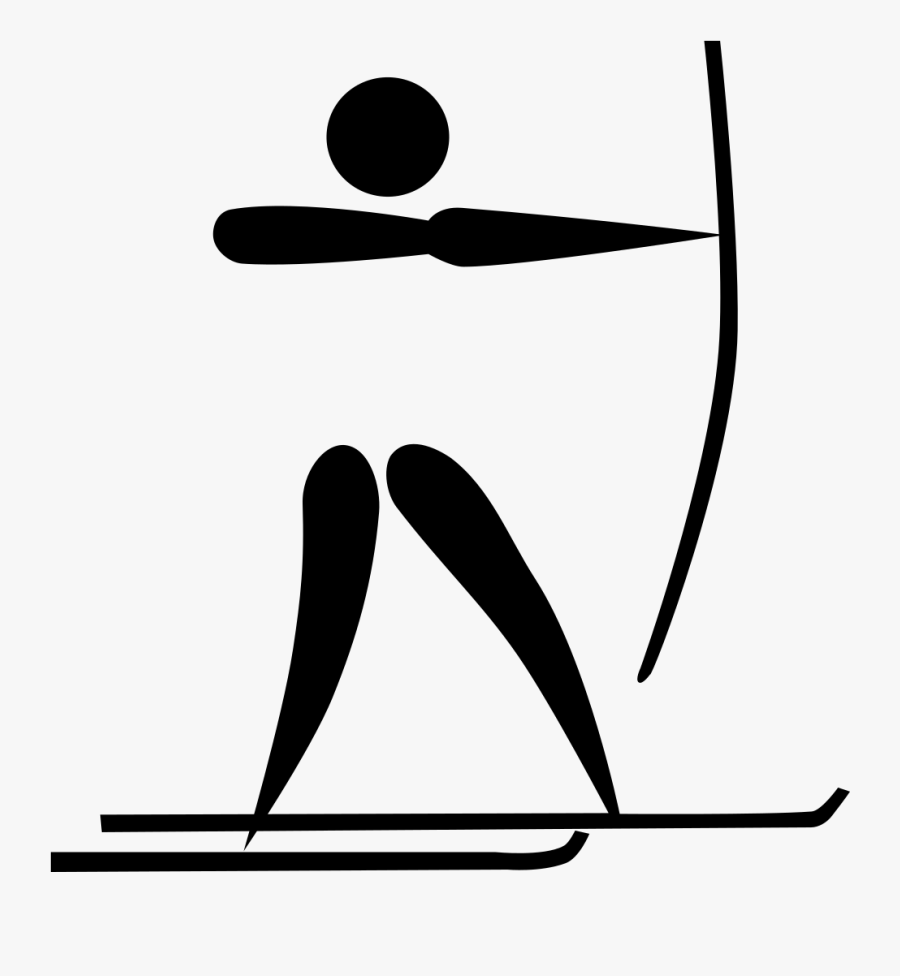 Archery Ski Pictogram - Olympic Archery, Transparent Clipart