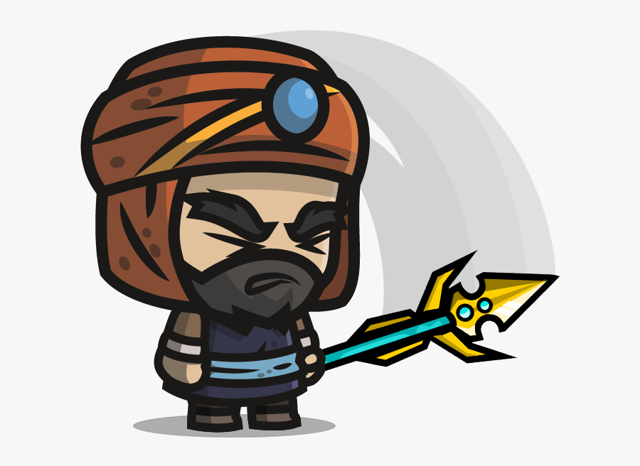 Chibi Clipart , Png Download - Persian Warrior Persian Cartoon, Transparent Clipart