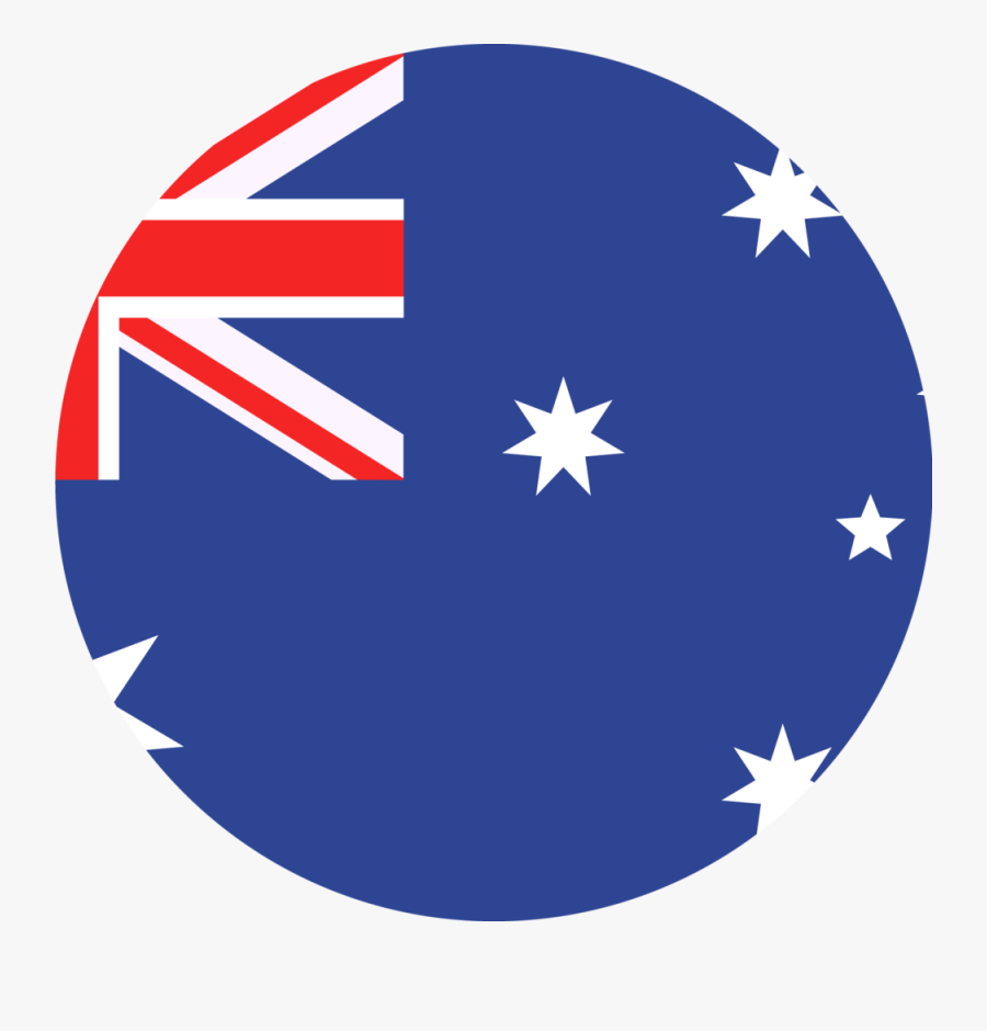 Australian Flag Round - Australia Circle Flag Png, Transparent Clipart
