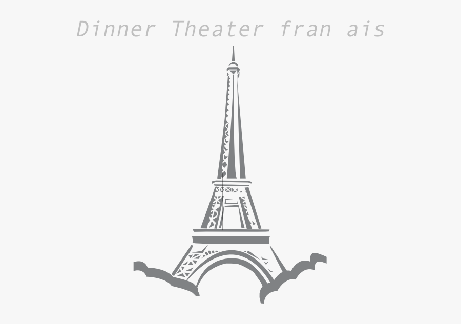 Dinner Dinner Theater Clip Art At Clker - Eiffel Tower Cartoon Png, Transparent Clipart