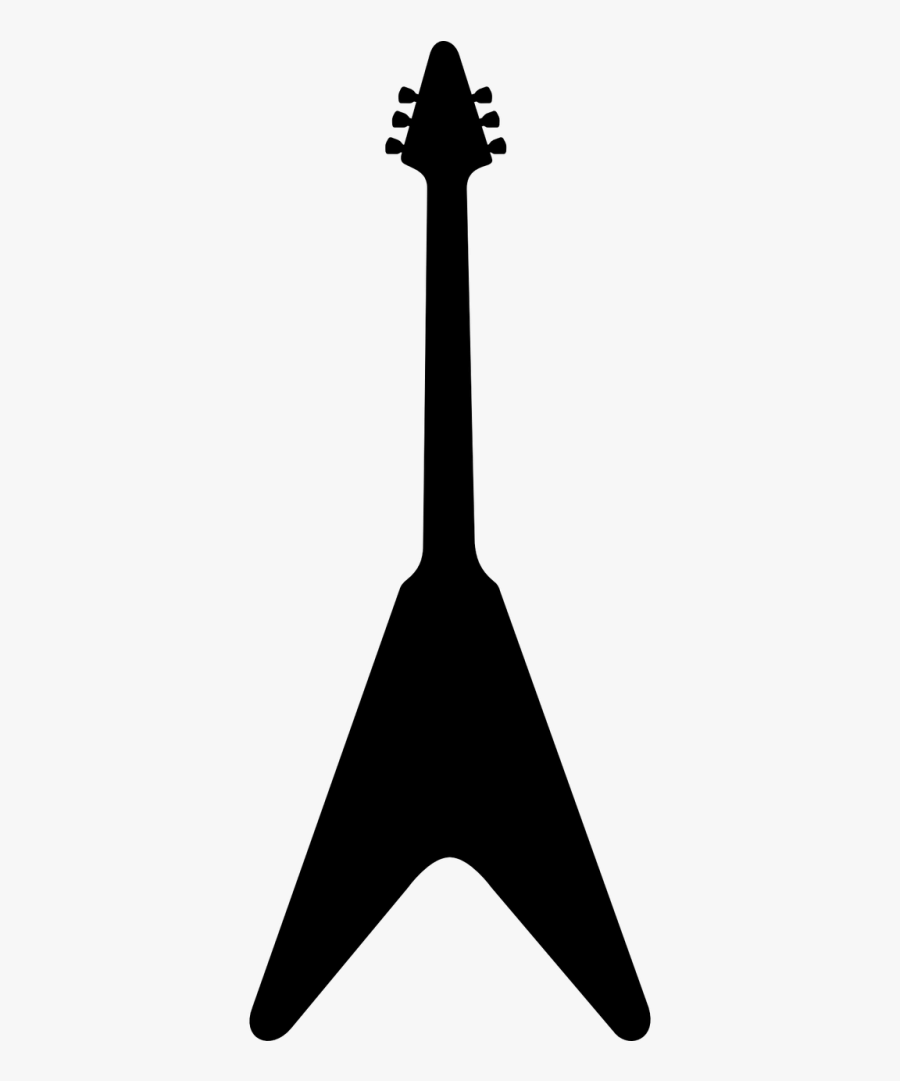 String Instrument,gibson,flying V,v - Flying V Guitar Vector, Transparent Clipart
