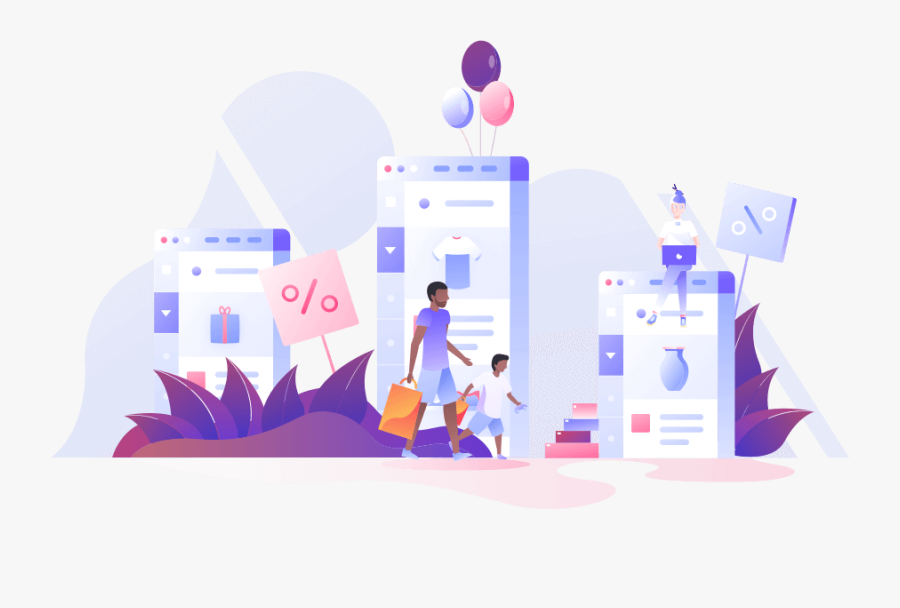 Black Friday Cyber Monday Illustration, Transparent Clipart