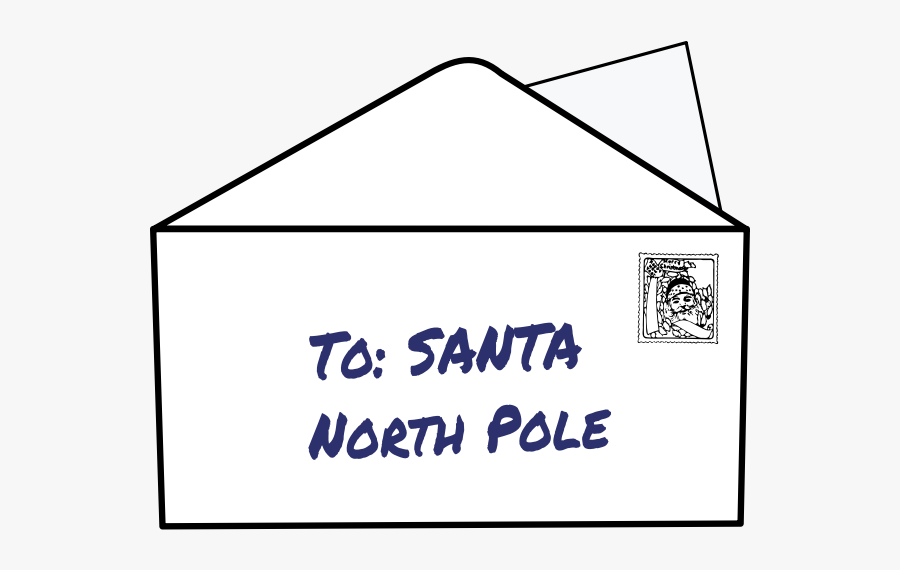 Simple Letter To Santa - Triangle, Transparent Clipart